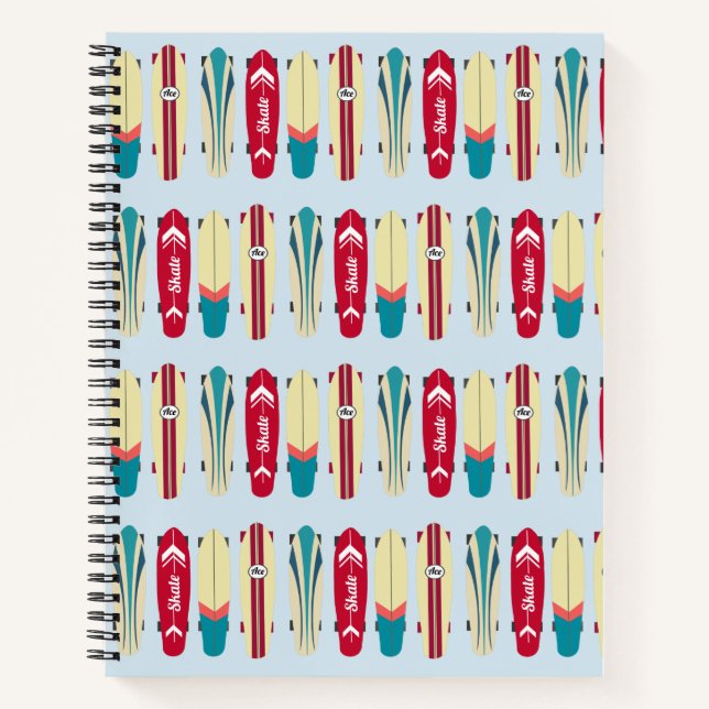 Vintage Skateboards Notebook (Front)