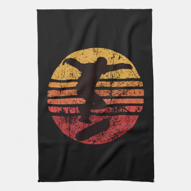 Vintage Skateboatd Kitchen Towel (Vertical)