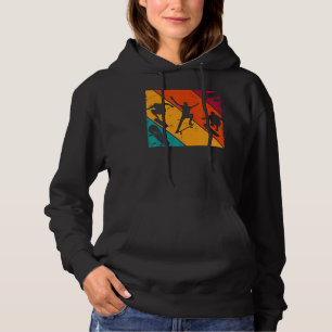 Vintage Skaters Skateboard Longboard Freestyle Kic Hoodie
