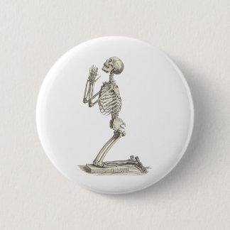 Vintage Skeleton 2 Inch Round Button
