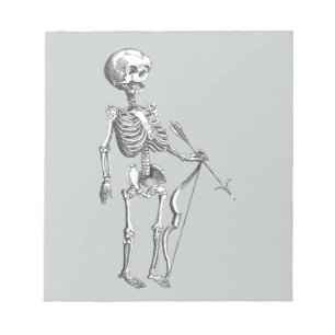 Vintage Skeleton Archer Notepad