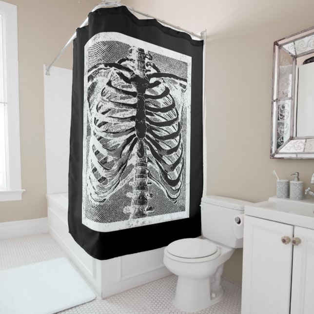 Vintage Skeleton Bones Torso Body Halloween (In Situ)