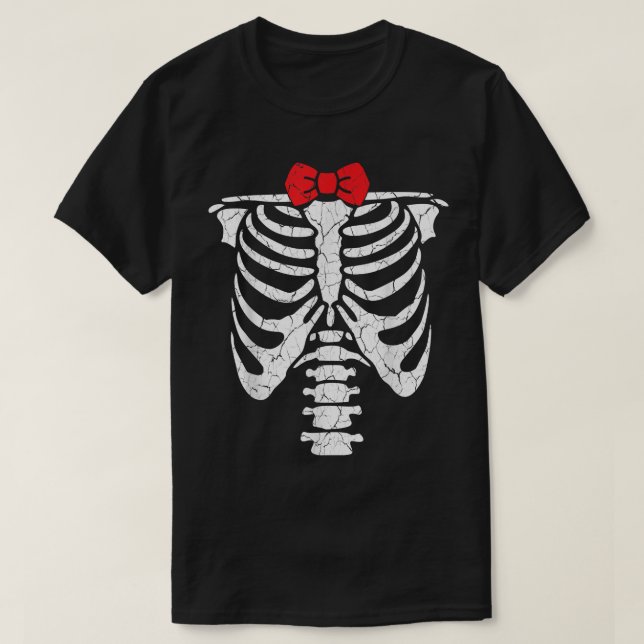 Vintage skeleton funny carnival Mardi Gras  T-Shirt (Design Front)