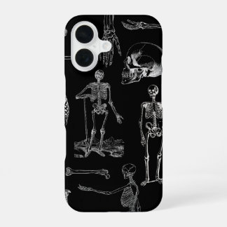 Vintage Skeleton Illustration Phone Case 