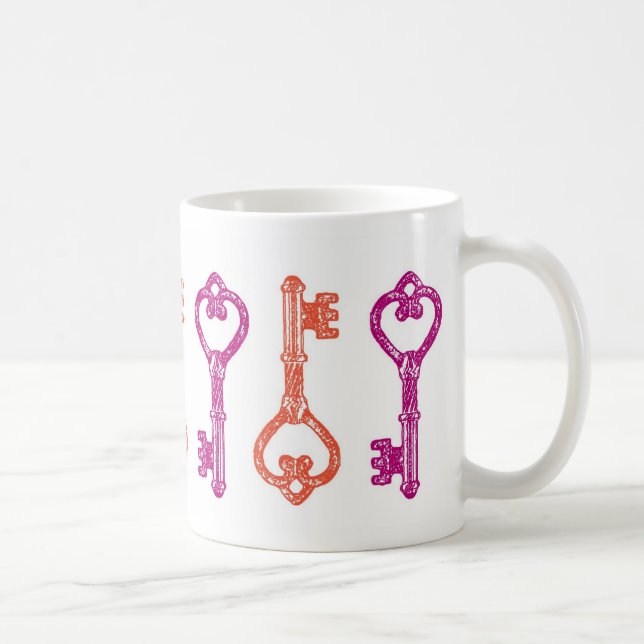 Vintage Skeleton Key Mug (Right)