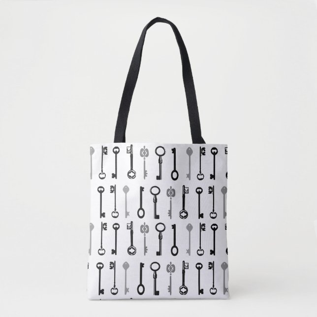 Vintage Skeleton Key Tote (Front)