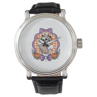 Vintage Skeleton Nurse and Baby � Cute Halloween R Watch