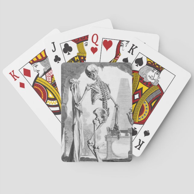 Vintage Skeleton Playing Cards (Back)