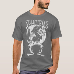Vintage Skeleton Wolf Lover Wildlife Men Leopard G T-Shirt