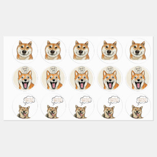 Vintage Sketch Shiba Doge-Funny Shiba Inu MeMe