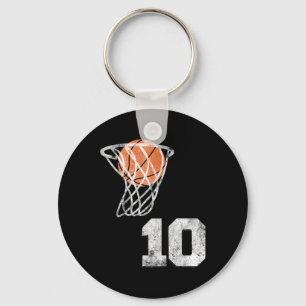 Vintage Sketll Jersey Number 10 Player Number  Keychain