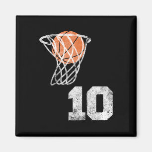 Vintage Sketll Jersey Number 10 Player Number Magnet