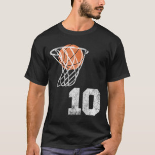 Vintage Sketll Jersey Number 10 Player Number  T-Shirt