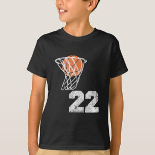 Vintage Sketll Jersey Number 22 Player Number  T-Shirt