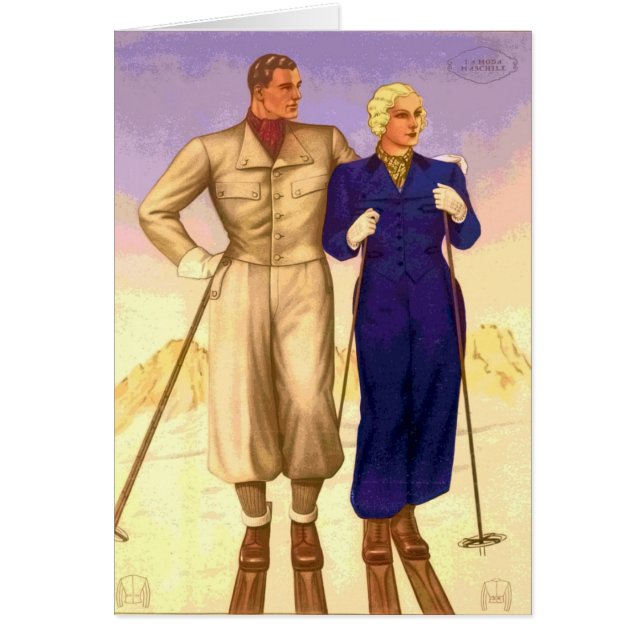 Vintage Ski  Couple Trip (Front)