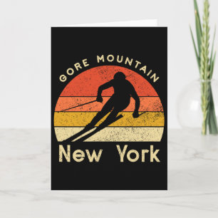 Vintage Ski Gore Mountain New York Mountain Card