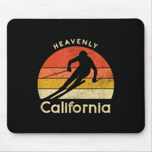 Vintage Ski Heavenly California Mountain Mouse Pad