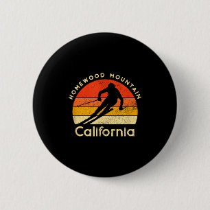 Vintage ski homewood mountain california 2 inch round button