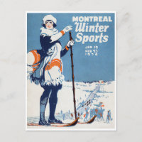 Vintage Ski Montreal Canada Winter Sports