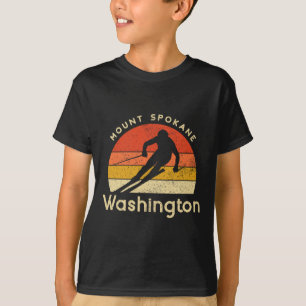 Vintage Ski Mount Spokane Washington Mountain T-Shirt