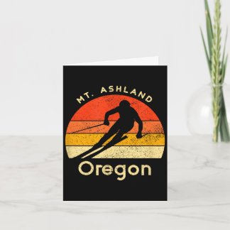 Vintage ski mt ashland oregon mountain card