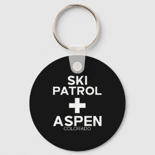Vintage Ski Patrol Aspen T Shirt Snowboarding Skii Keychain