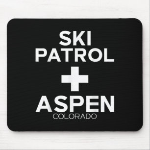 Vintage Ski Patrol Aspen T Shirt Snowboarding Skii Mouse Pad