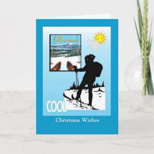 Vintage Ski Poster,  Ski Bretton Woods Holiday Card