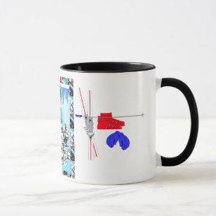 Vintage Ski Poster, Ski Colorado Mug