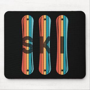 Vintage Ski Shirt For Men Women 80s 90s Snowboardi Mouse Pad