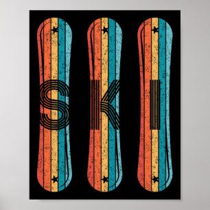 Vintage Ski Shirt For Men Women 80s 90s Snowboardi Poster