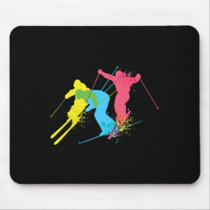 Vintage Ski Skiing Gifts For Men  Mouse Pad