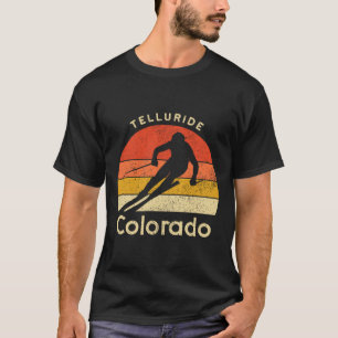 Vintage Ski Telluride Colorado Mountain  T-Shirt