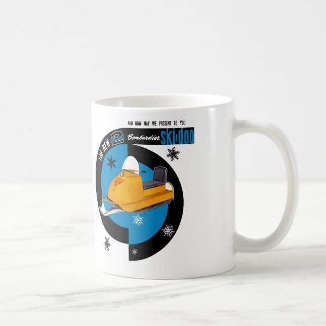 Vintage Skidoo motoneige café Mug (Droite)