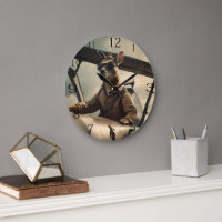 "Vintage Skies: The Kangaroo Pilot in Old Plane