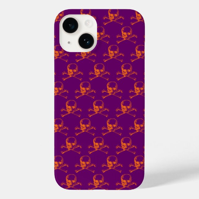 Vintage Skull & Crossbones Case-Mate iPhone Case (Back)