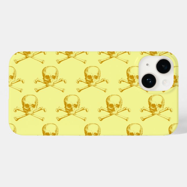 Vintage Skull & Crossbones Case-Mate iPhone Case (Back (Horizontal))
