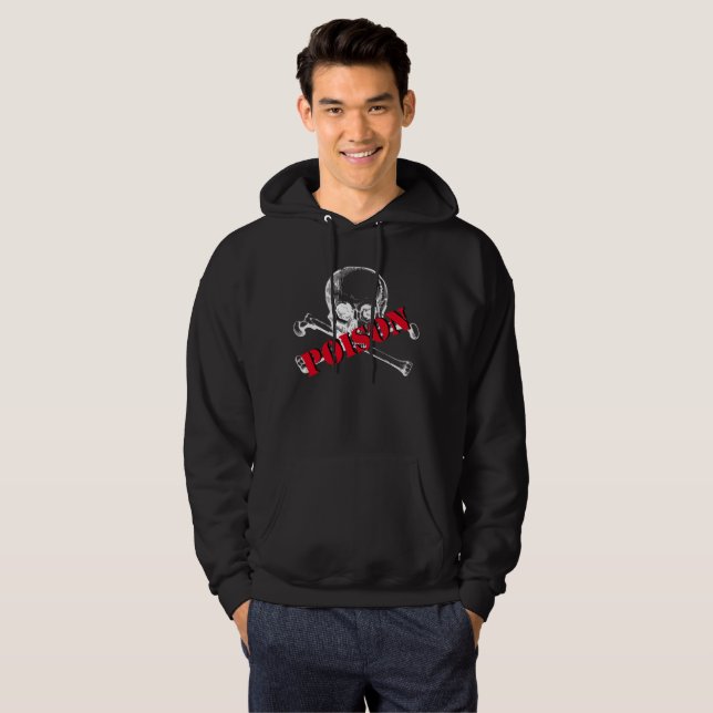 Vintage Skull & Crossbones Hoodie (Front Full)