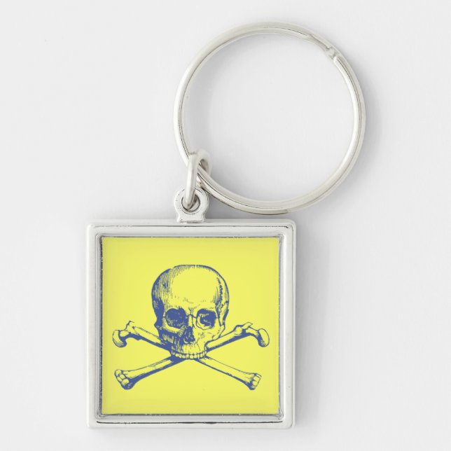 Vintage Skull & Crossbones Keychain (Front)