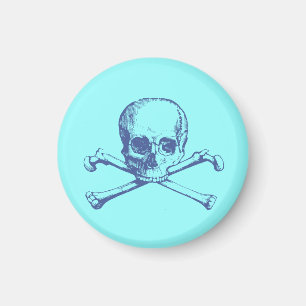 Vintage Skull & Crossbones Magnet