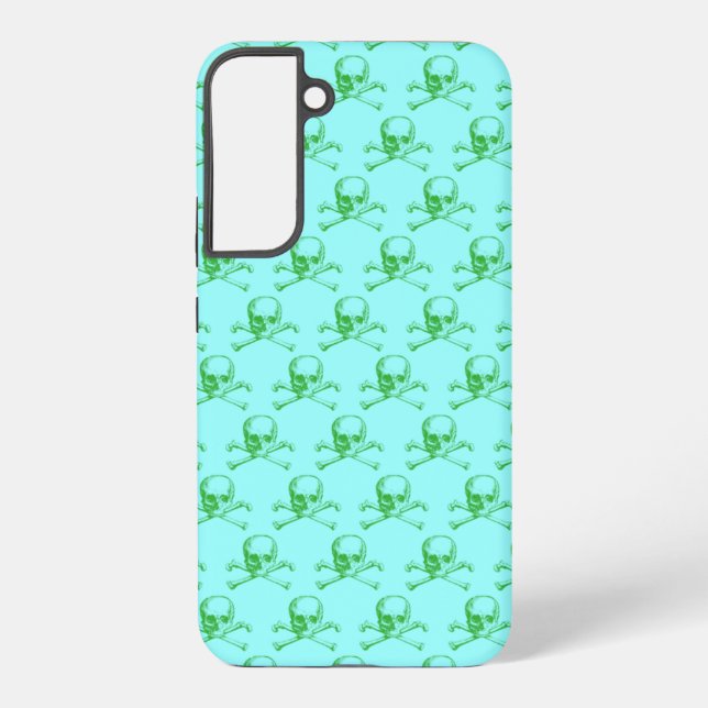 Vintage Skull & Crossbones Samsung Galaxy S22+ Case (Back)