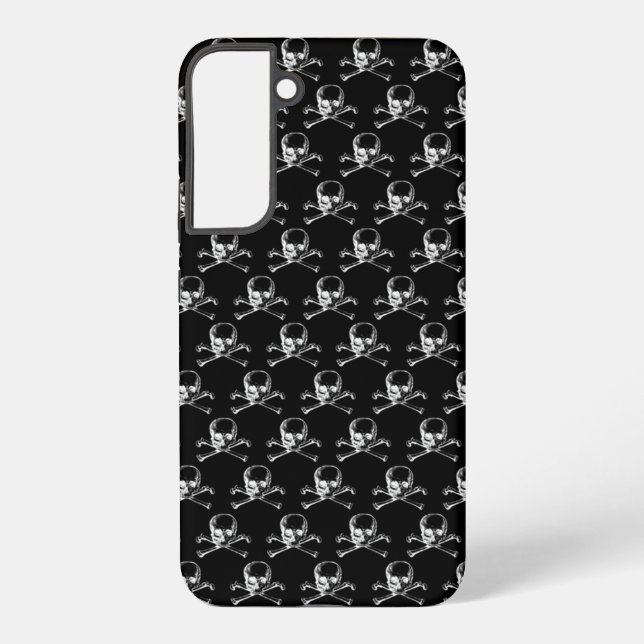 Vintage Skull & Crossbones Samsung Galaxy S22+ Case (Back)