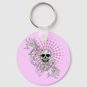 Vintage Skull Keychain