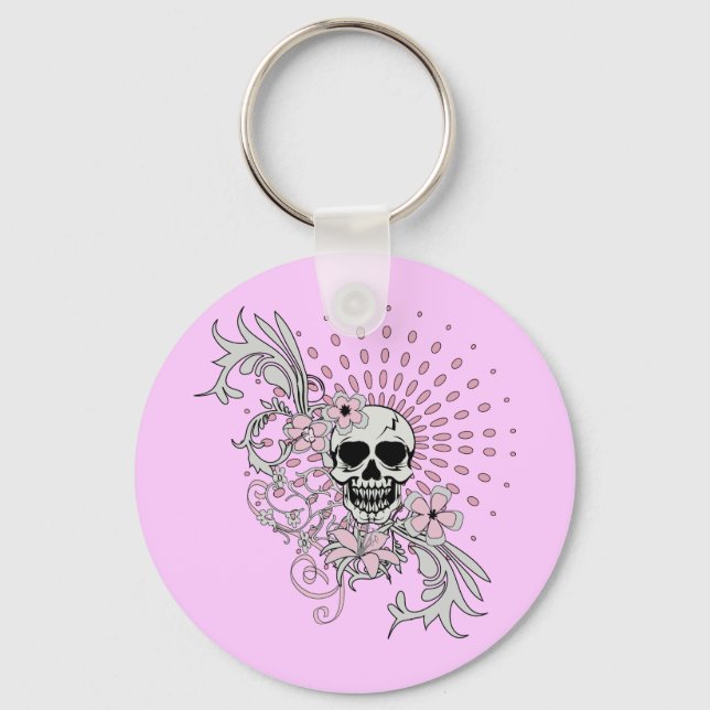 Vintage Skull Keychain (Front)