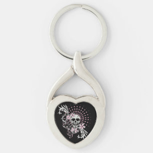 Vintage Skull Keychain
