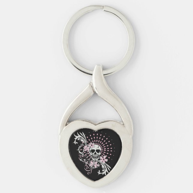 Vintage Skull Keychain (Front)