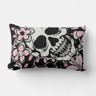 Vintage Skull Lumbar Pillow
