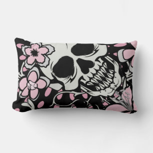 Vintage Skull Lumbar Pillow