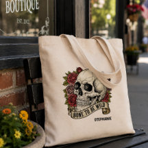 Vintage Skull Roses Gothic Canvas