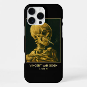 Vintage Skull Smoking – Unique Van Gogh Inspired  iPhone 16 Pro Max Case